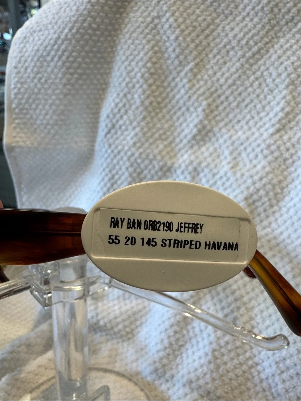 RARE Ray-Ban 2190Brown Tortoiseshell Rectangular Sunglasses with Gradient Lenses